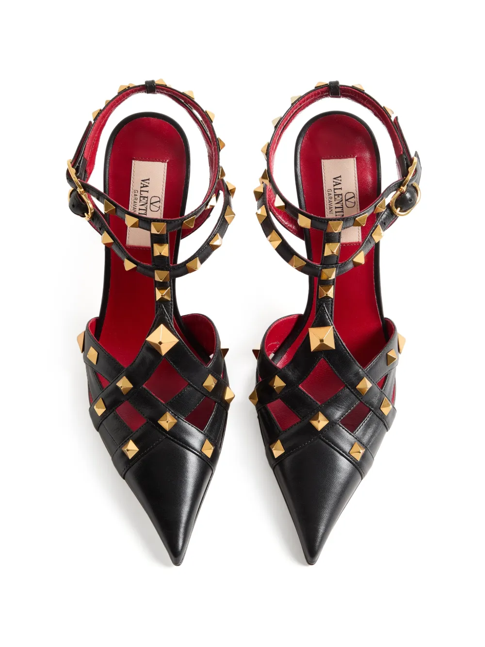 Valentino Garavani ロックスタッズ アンクルストラップ サンダル