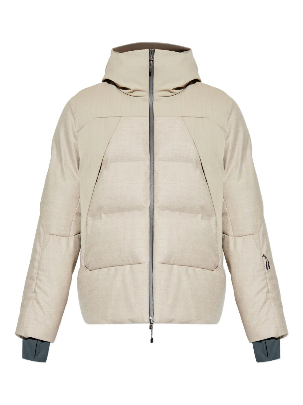 Sease hooded padded ski jacket | Neutrals | Image 1