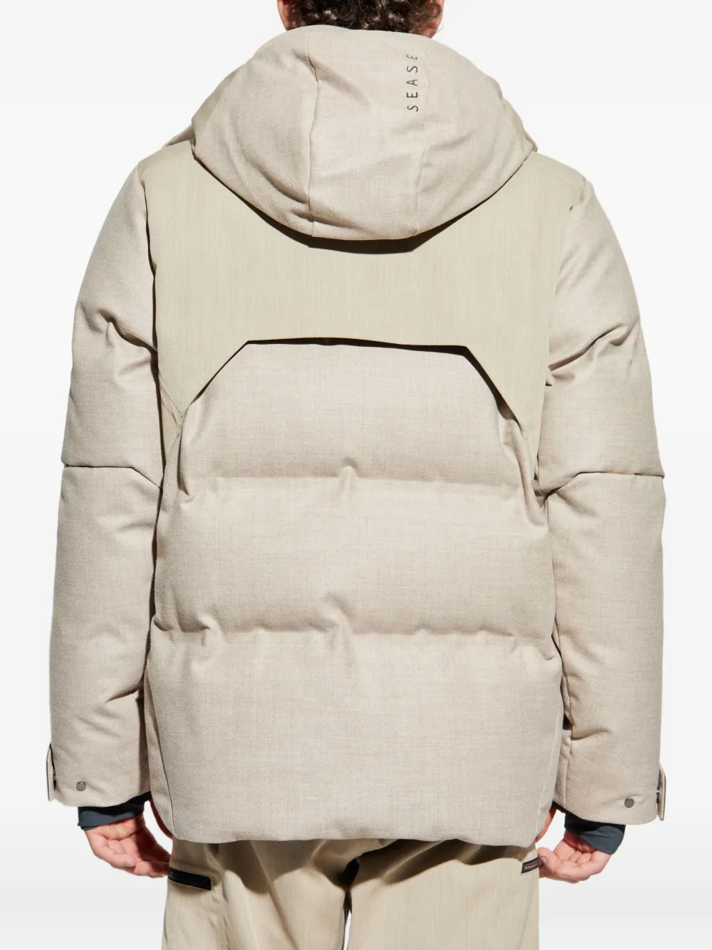 Sease Gewatteerd ski-jack met capuchon Beige