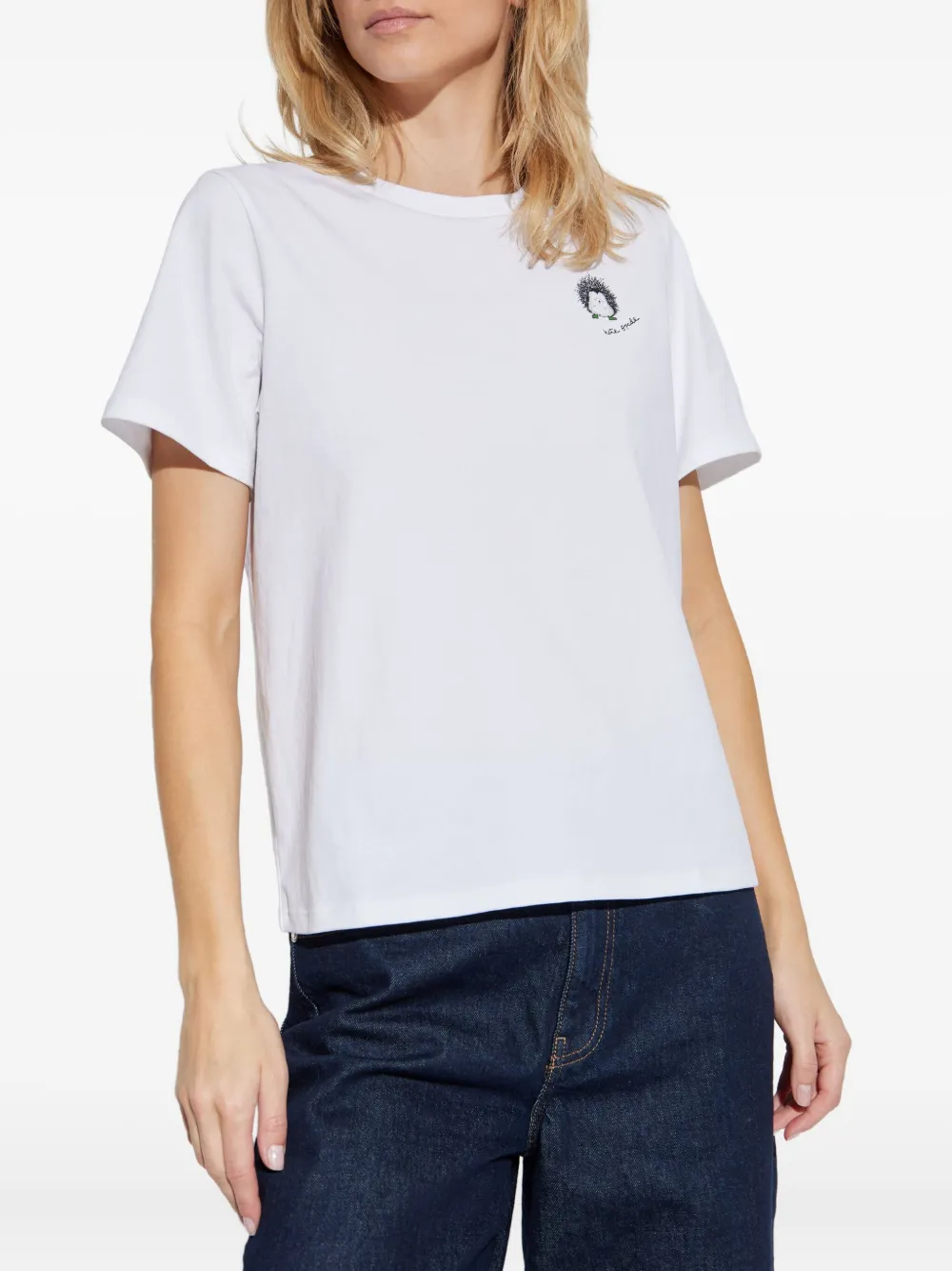 Kate Spade T-shirt met egelprint Wit