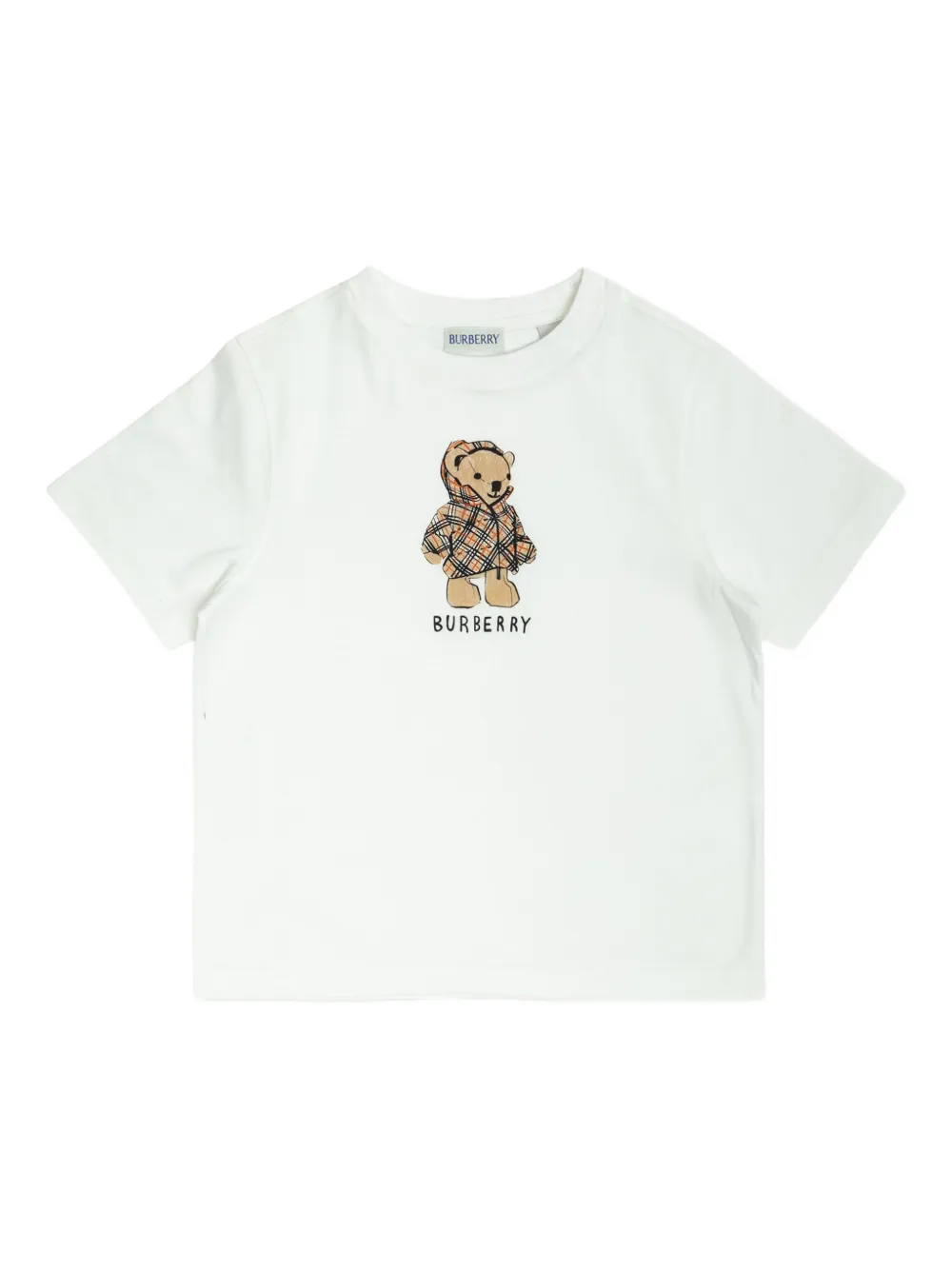 Burberry Kids teddy graphic T-shirt - Bianco