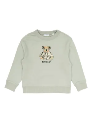 Burberry Kids logo-print Sweatshirt | Neutrals | FARFETCH GE