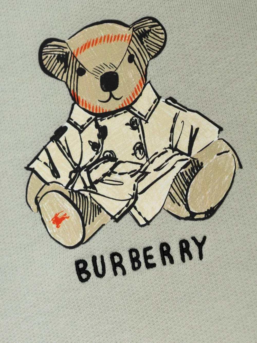 Burberry Kids Sweater met teddybeerprint Grijs
