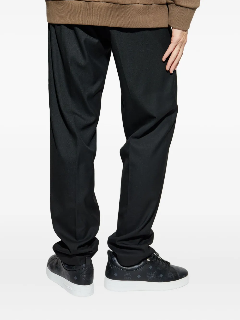 Add Pleated Trousers In Black