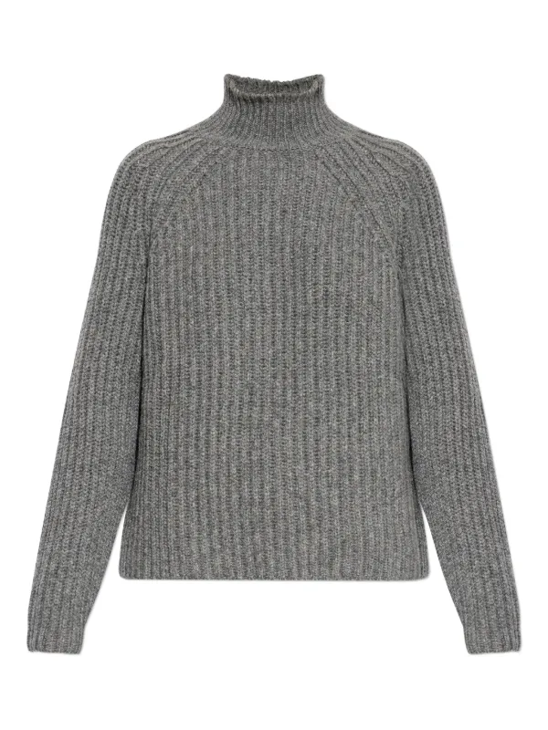 Sease Ribbeturtleneck Knitwear in Grey