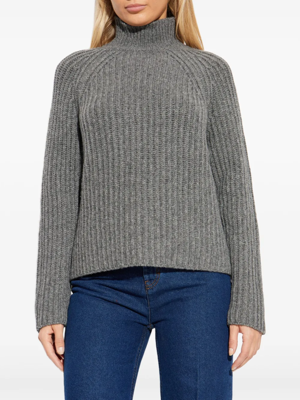 Sease Ribbeturtleneck Knitwear - Grey 