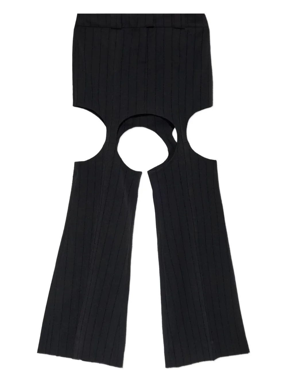 AVAVAV jupe nervurée à détail de découpe | noir | Image 1