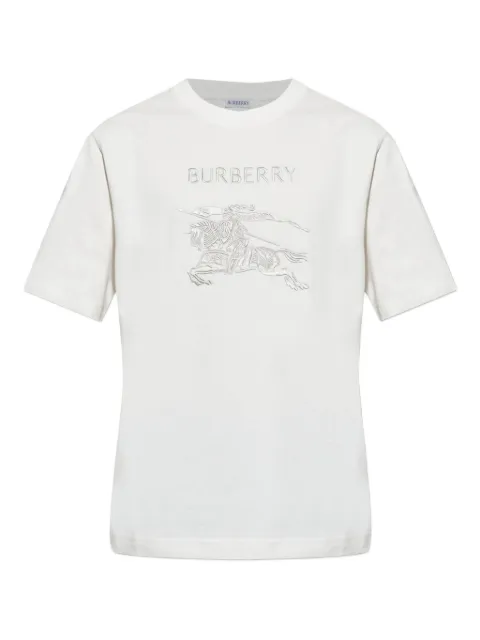 Burberry logo-embroidered T-shirt