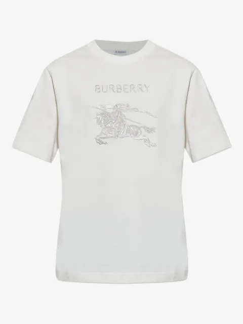 Burberry logo-embroidered T-shirt