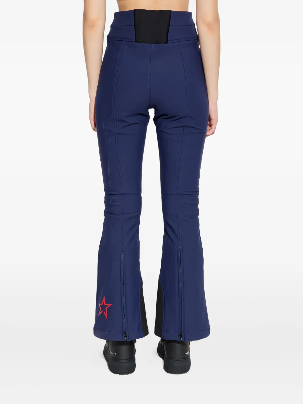 Perfect Moment Aurora Embroidered Bootcut Ski Pants In Blue