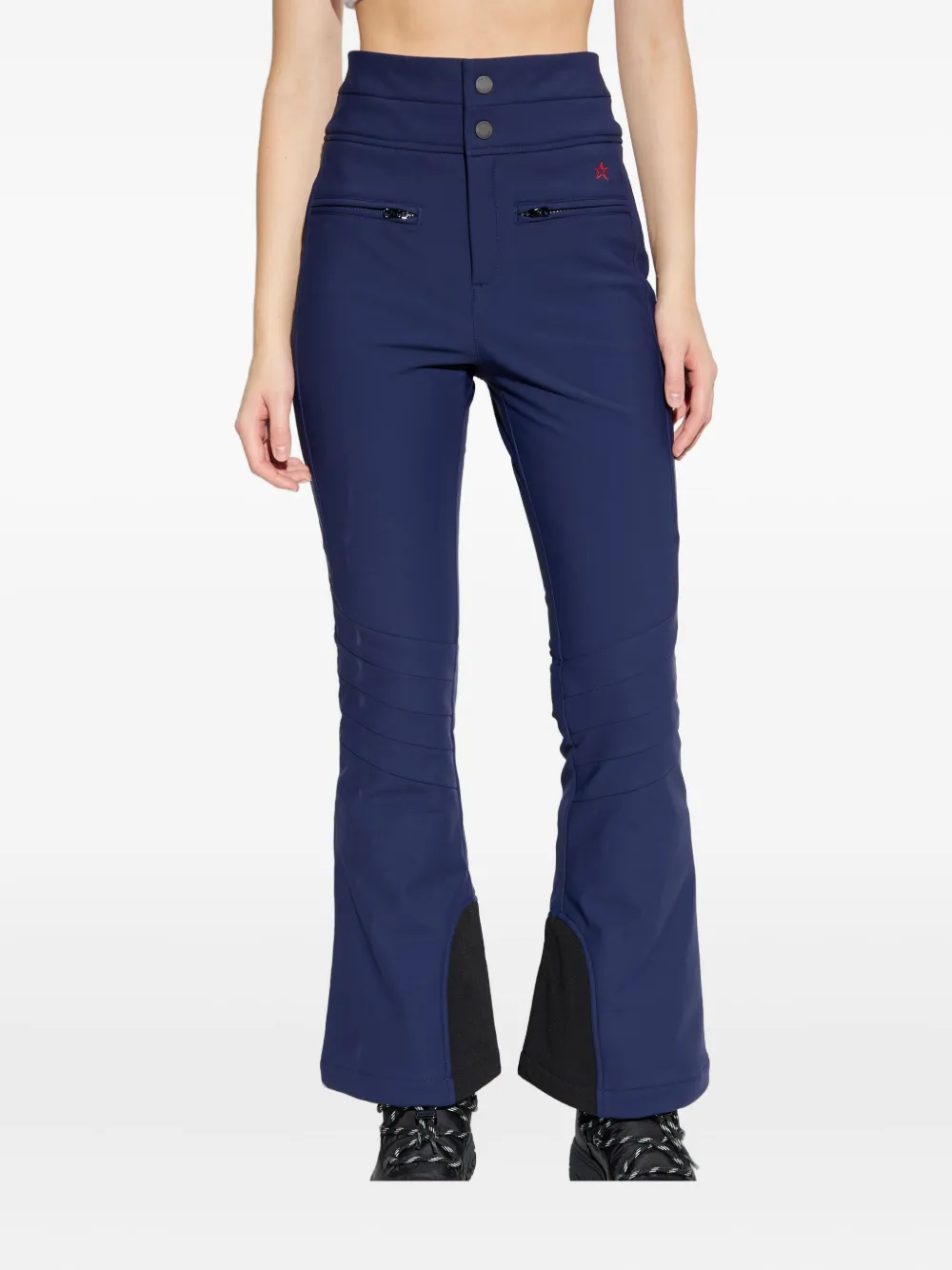 Perfect Moment Aurora Embroidered Bootcut Ski Pants In Blue