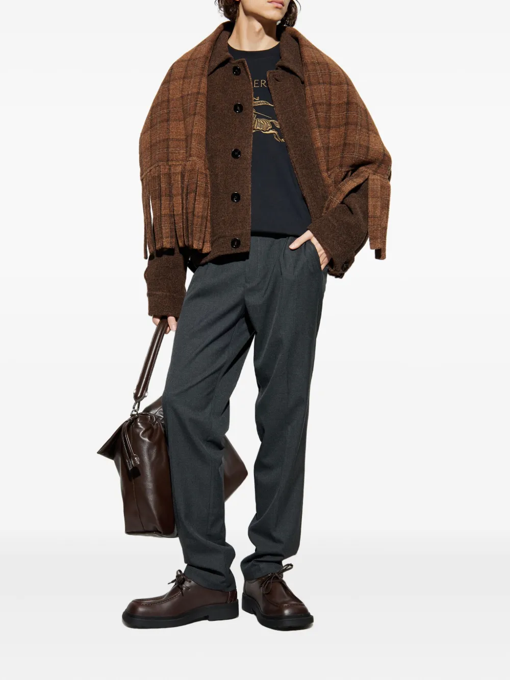 Add pleated trousers - Grijs