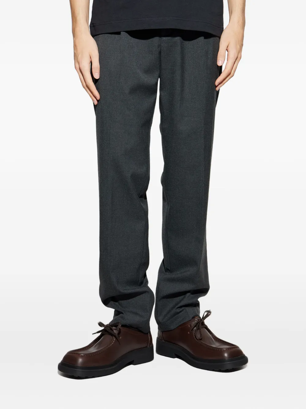 Add Pleated Trousers In Gray