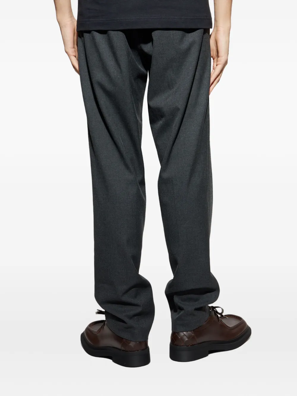 Add Pleated Trousers In Gray