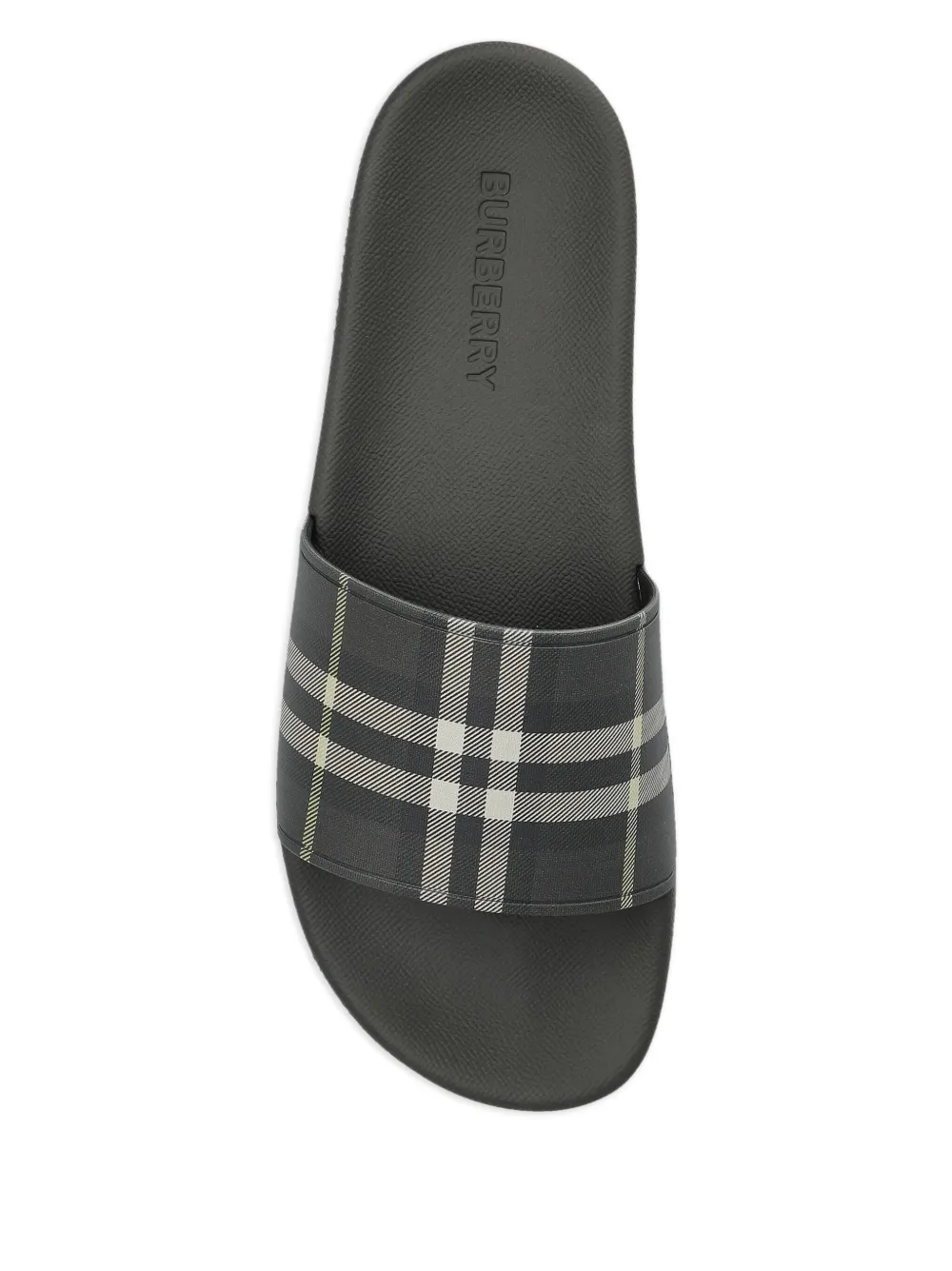 Burberry Geruite slippers Grijs
