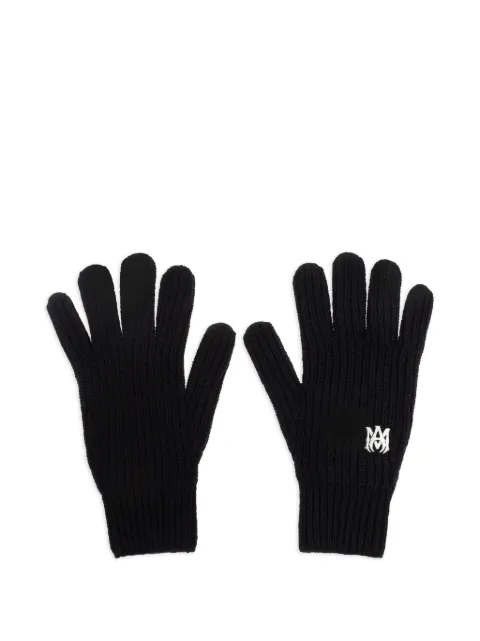 AMIRI logo-embroidered gloves