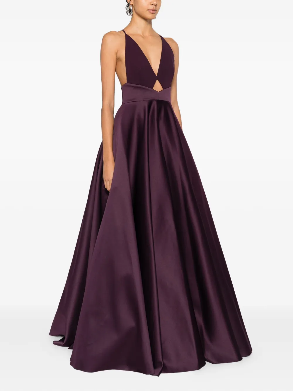 Solace London Avallon Maxi Dress In Purple