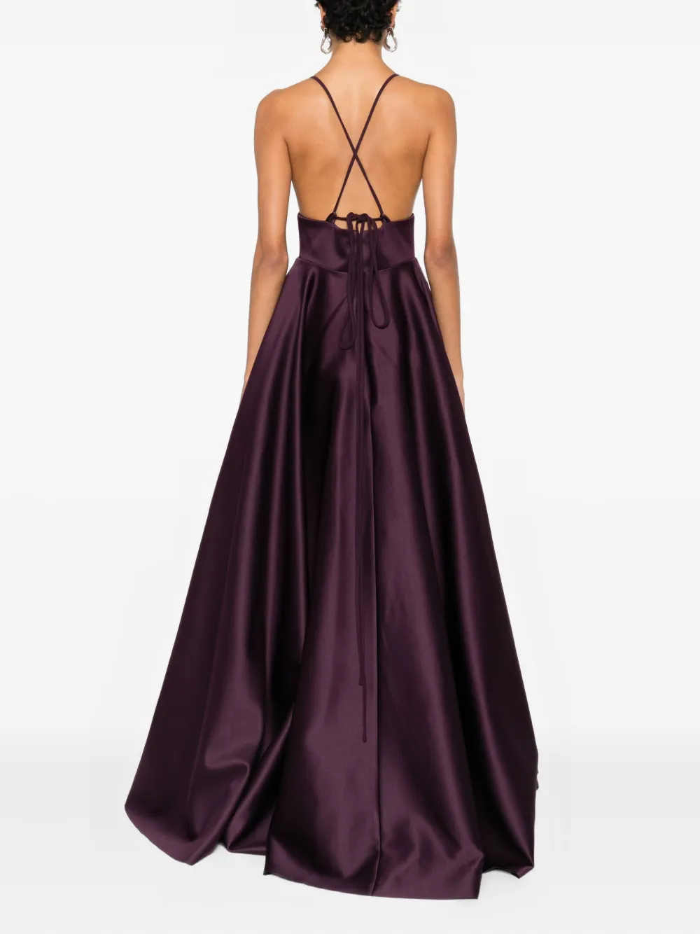 Solace London Avallon Maxi Dress In Purple