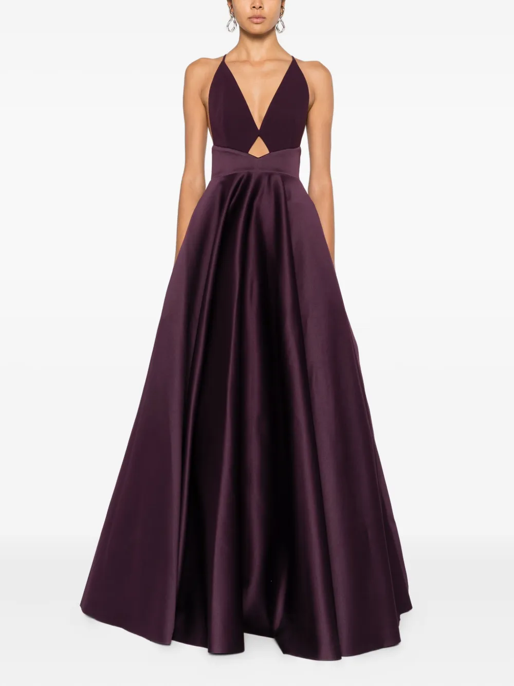 Solace London Avallon Maxi Dress In Purple