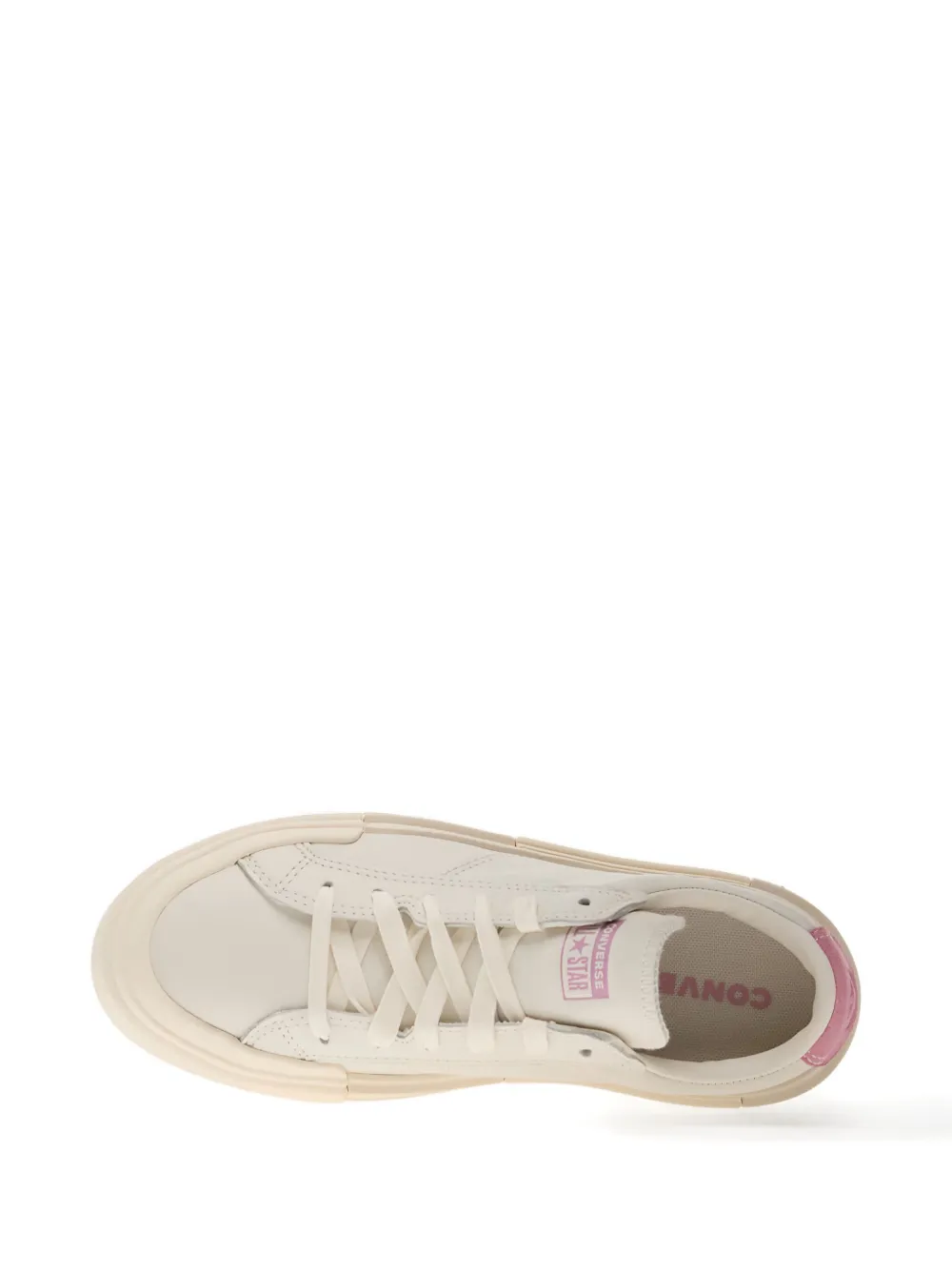 Converse Cruise leren sneakers met plateauzool Beige