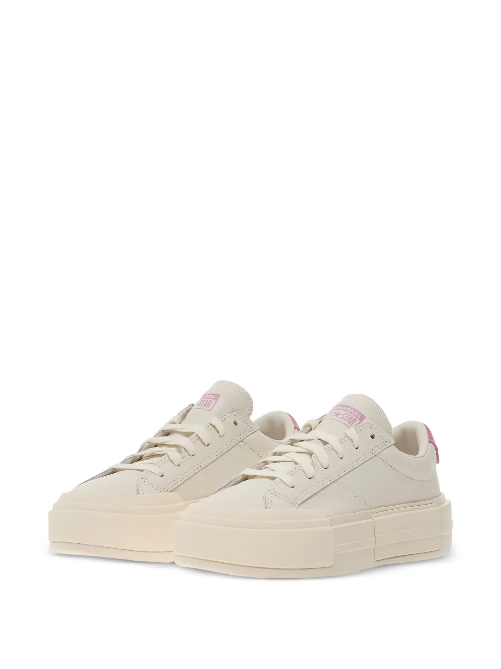 Converse Cruise leren sneakers met plateauzool Beige