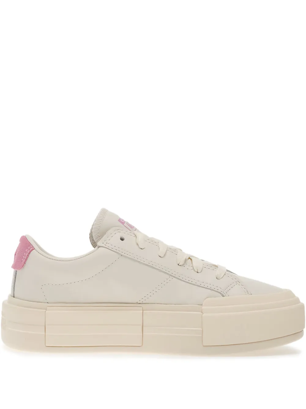 Converse Cruise leren sneakers met plateauzool Beige