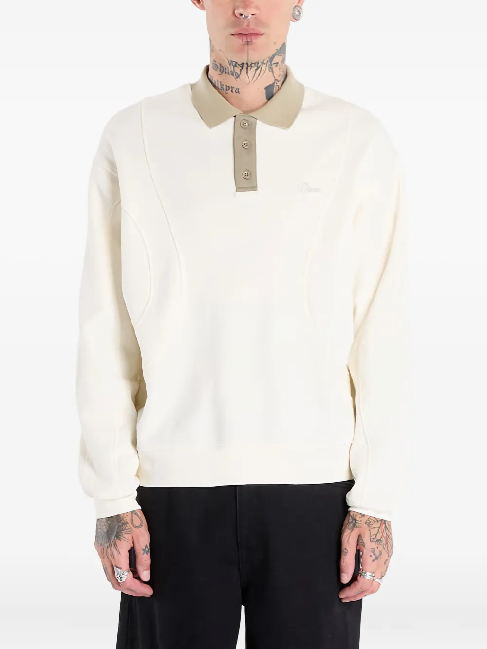 dime playera tipo polo de tejido de rizo | neutro | Image 1