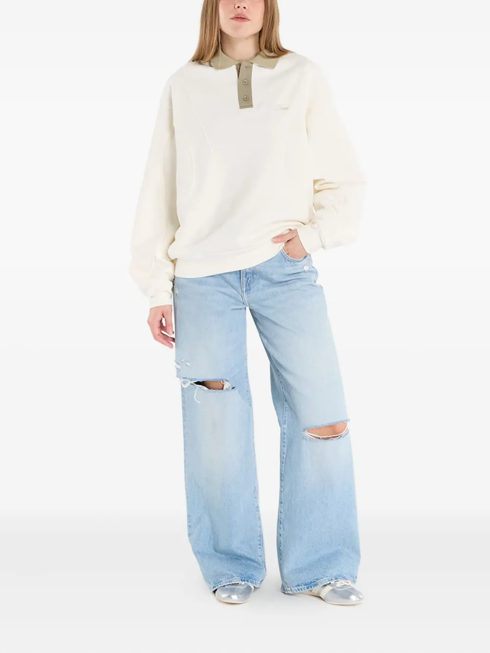 dime playera tipo polo de tejido de rizo | Playeras tipo polo | Image 2