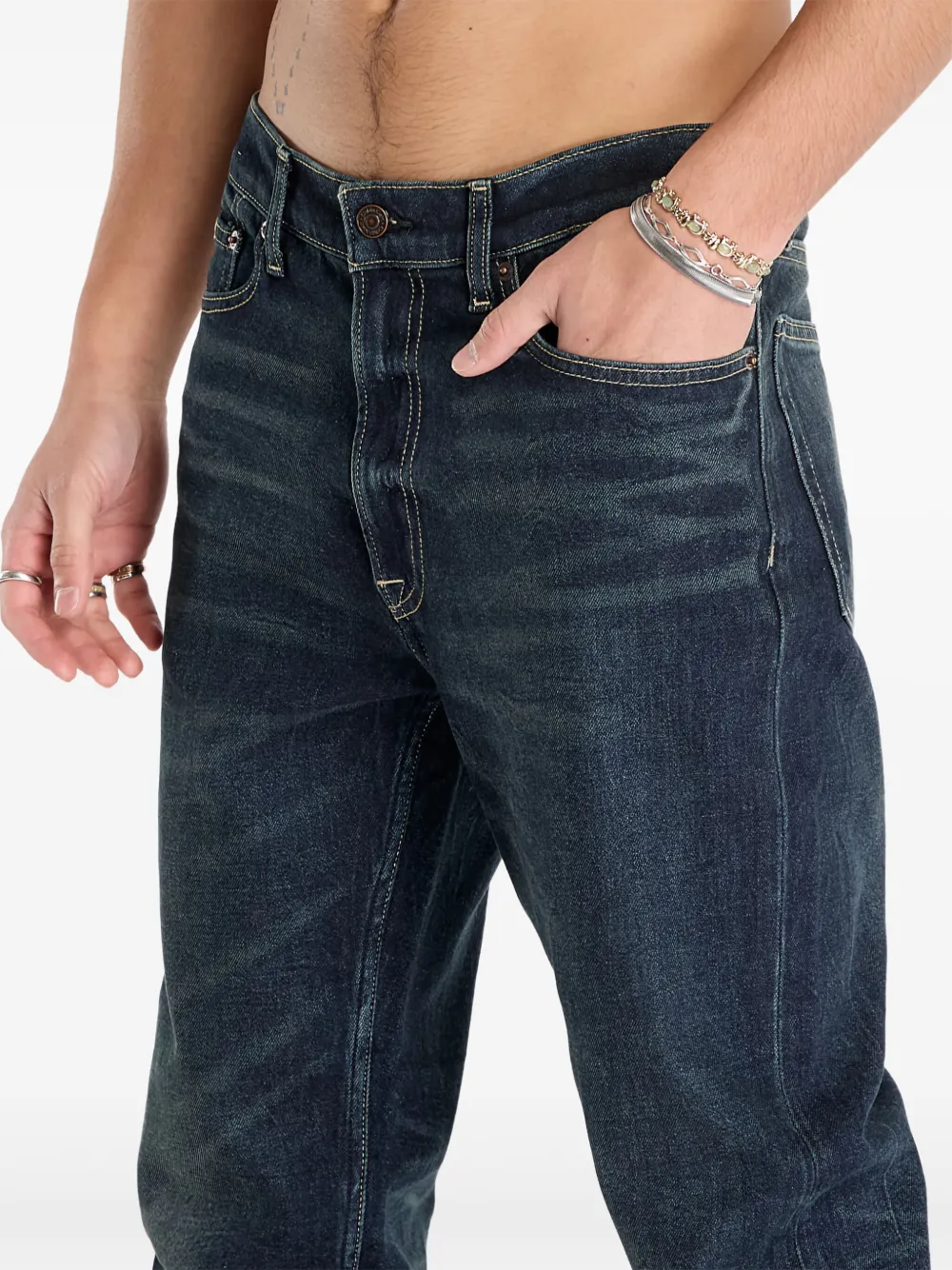 Calvin Klein Jeans met vijf zakken Blauw