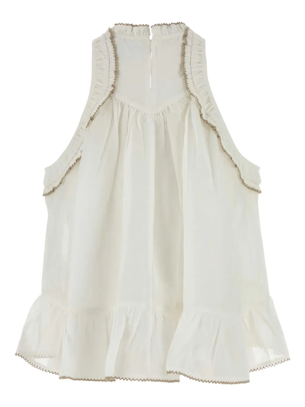 MARANT ÉTOILE Carlee ruffled blouse - Wit