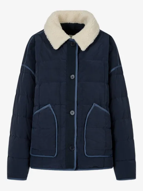 TOMBOY detachable-collar quilted puffer jacket