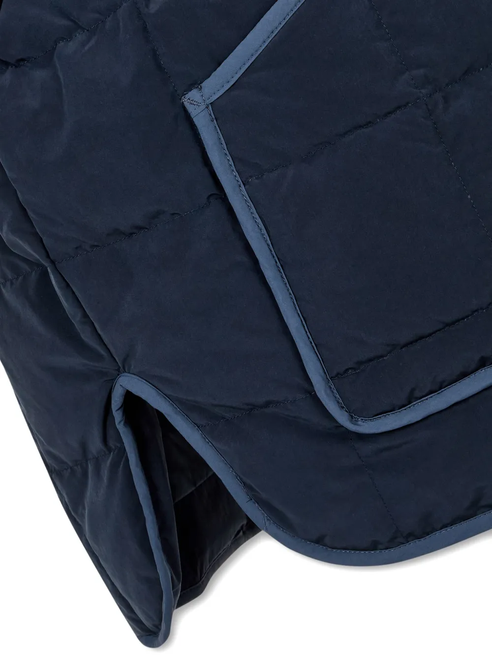 STUDIO TOMBOY Donsjack met afneembare kraag Blauw