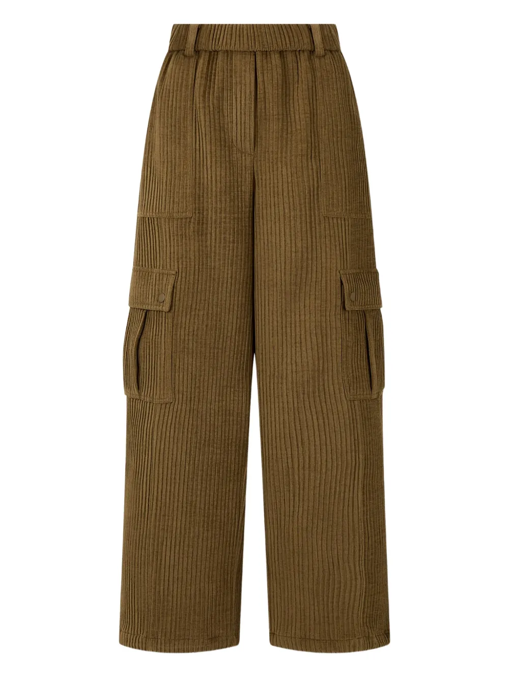 Studio Tomboy Corduroy Texture Trousers In Brown