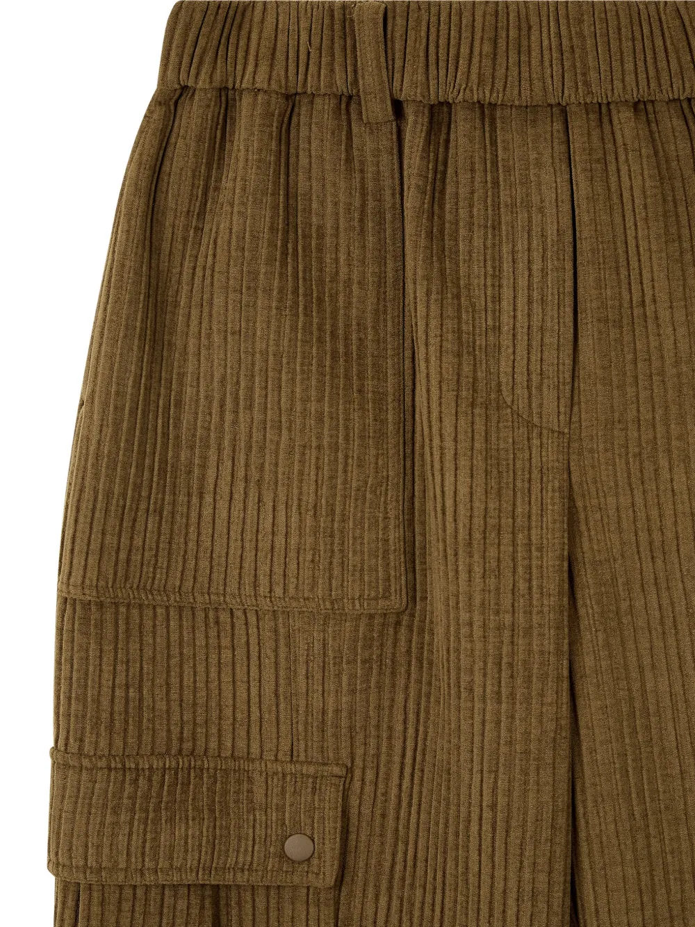 STUDIO TOMBOY Ribfluwelen broek met textuur Bruin