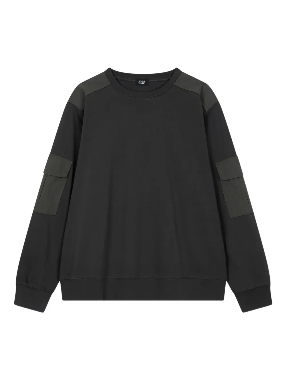 TOMBOY arm-pocket long-sleeves T-shirt | Grey | Image 1