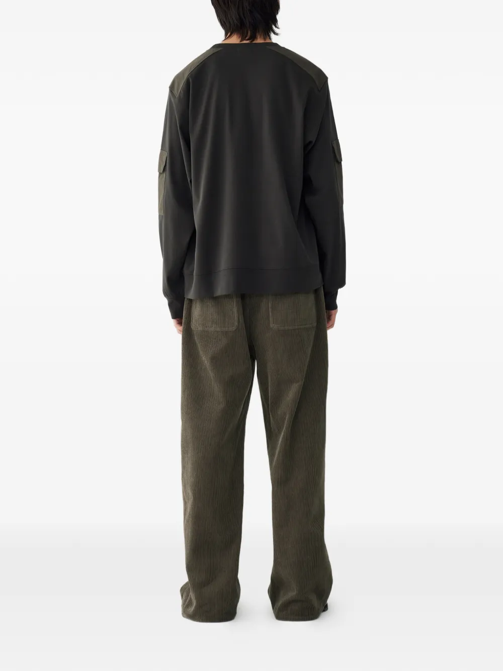 STUDIO TOMBOY arm-pocket long-sleeves T-shirt - Grijs