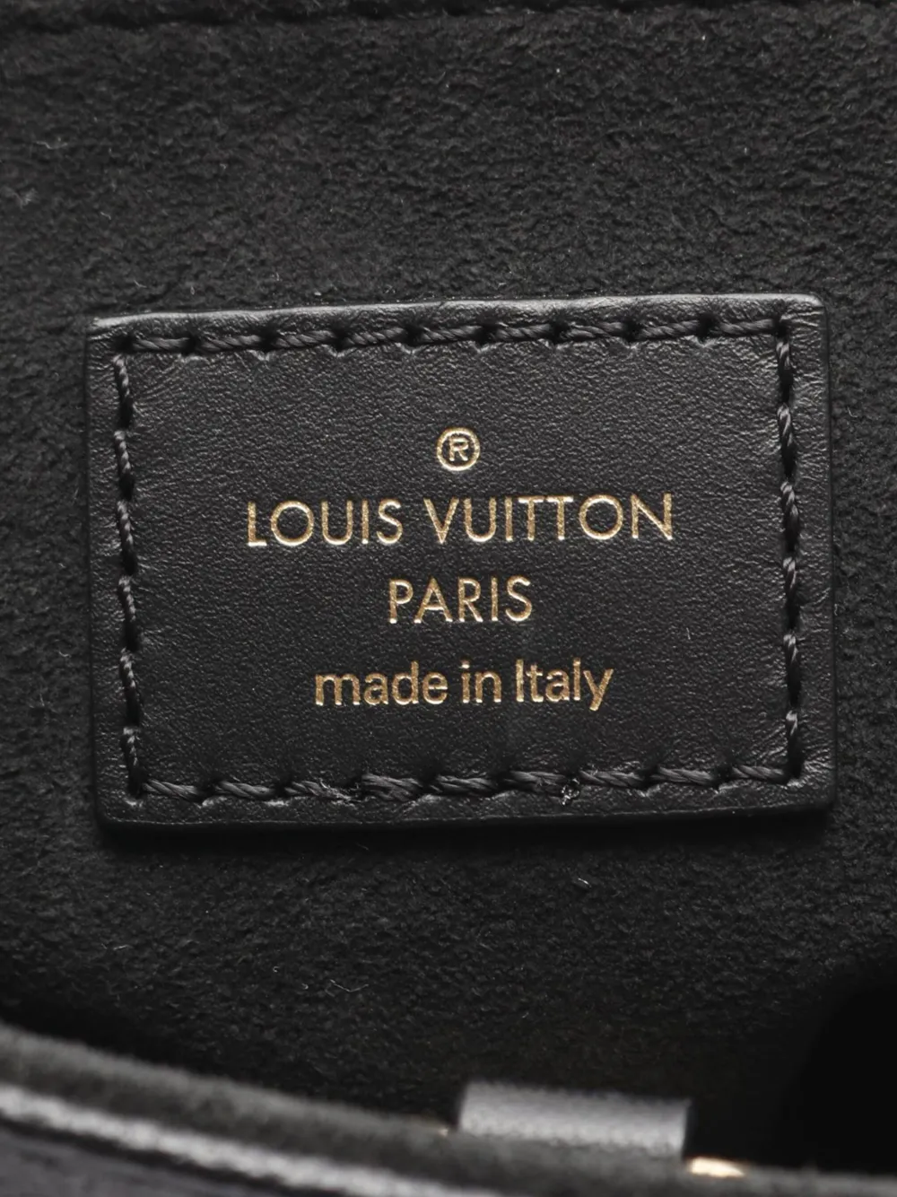Pre-owned Louis Vuitton 2021-2025 Monogram Empreinte Onthego Pm Satchel In Black