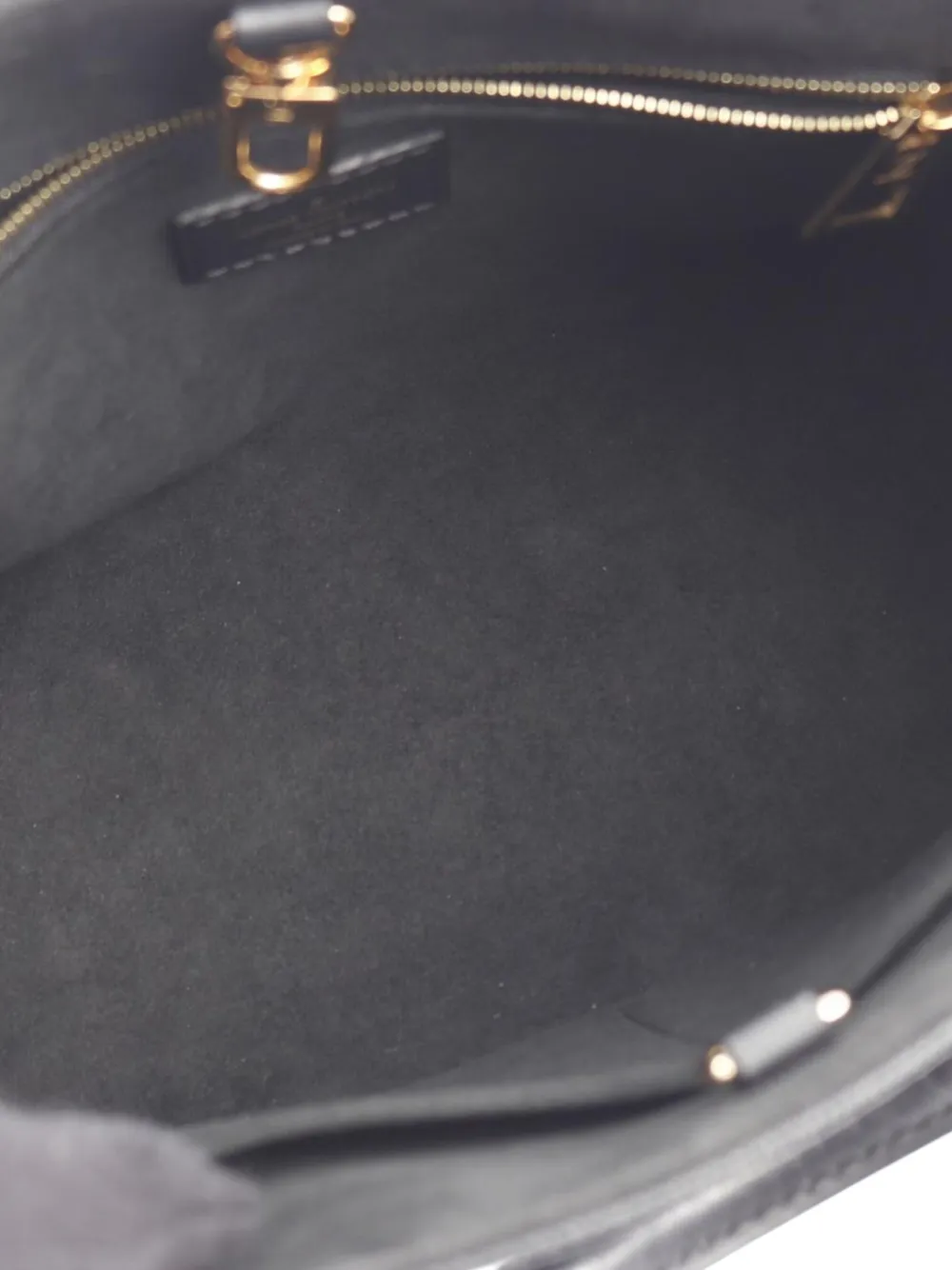 Pre-owned Louis Vuitton 2021-2025 Monogram Empreinte Onthego Pm Satchel In Black