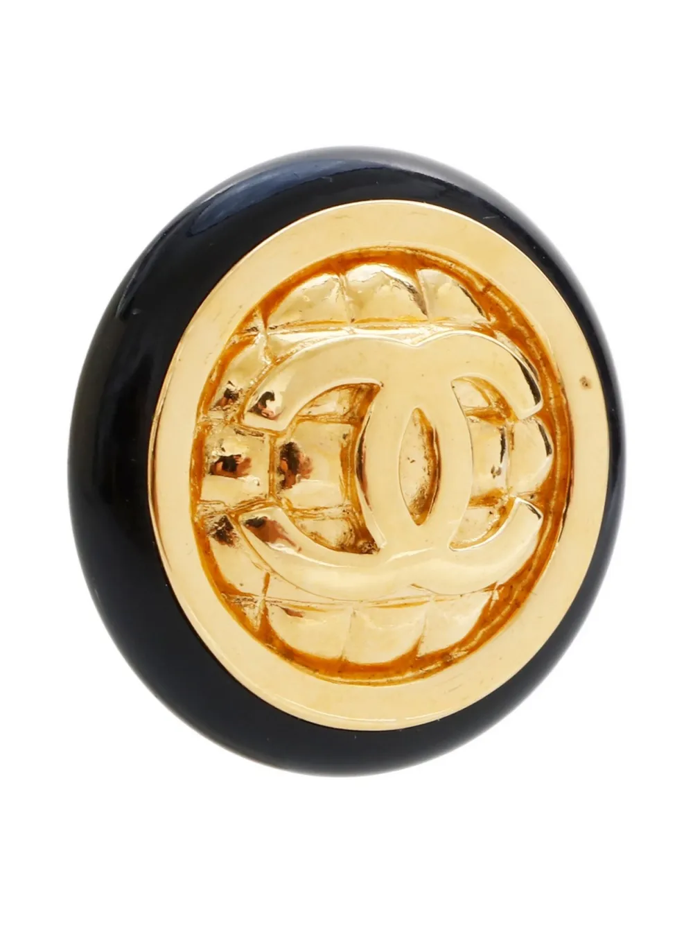 CHANEL Pre-Owned 1954-1985 ココマーク イヤリング - ゴールドトーン CHANEL Pre-Owned 1954-1985 ココマーク イヤリング - ゴールドトーン