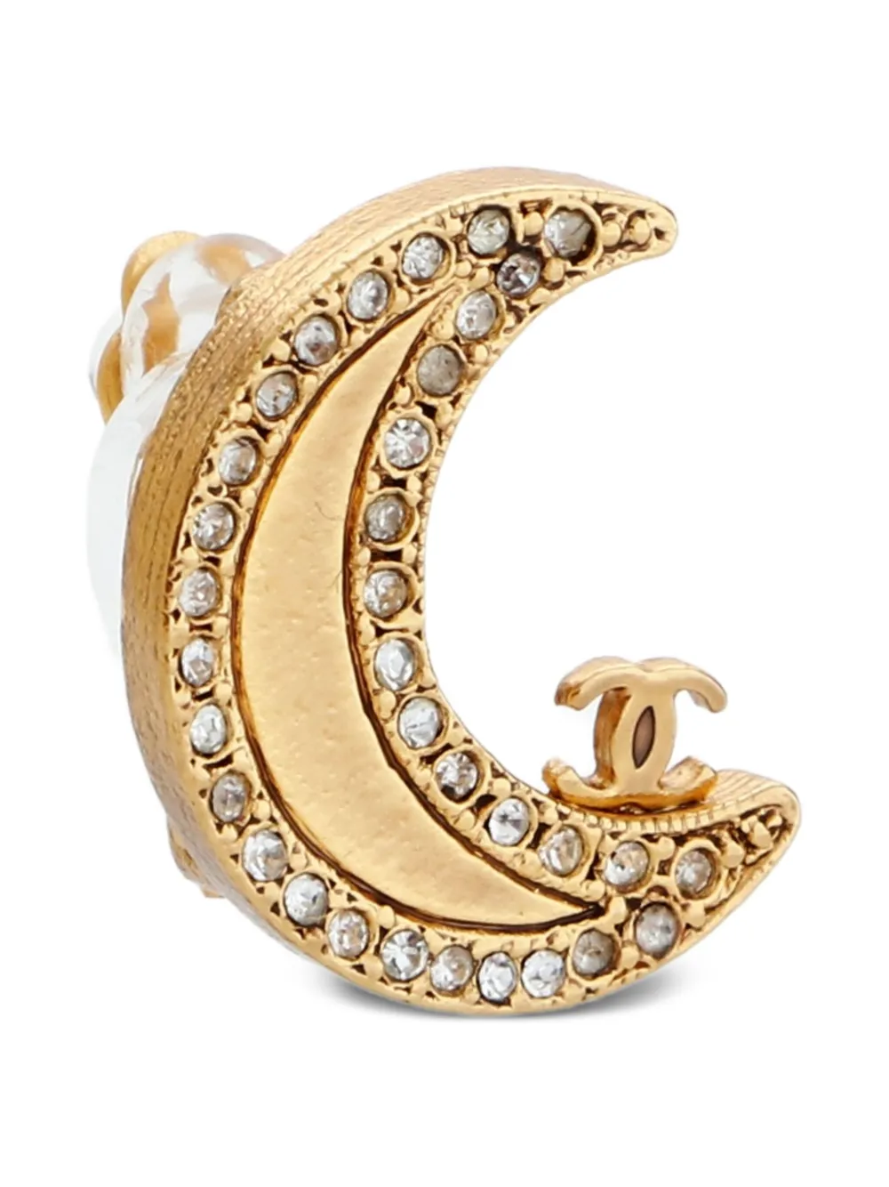CHANEL Pre-Owned aretes Moon CC Mark 2001 | Image 2
