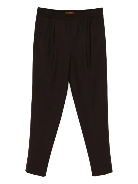 Zegna elasticated pleated trousers