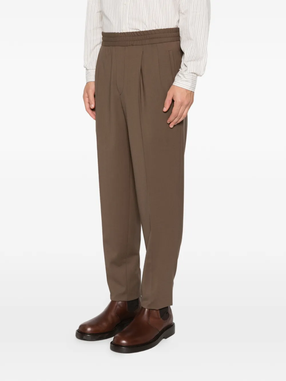 Zegna elasticated trousers Bruin