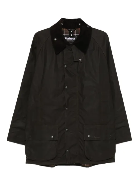Barbour button-up corduroy-collar coat