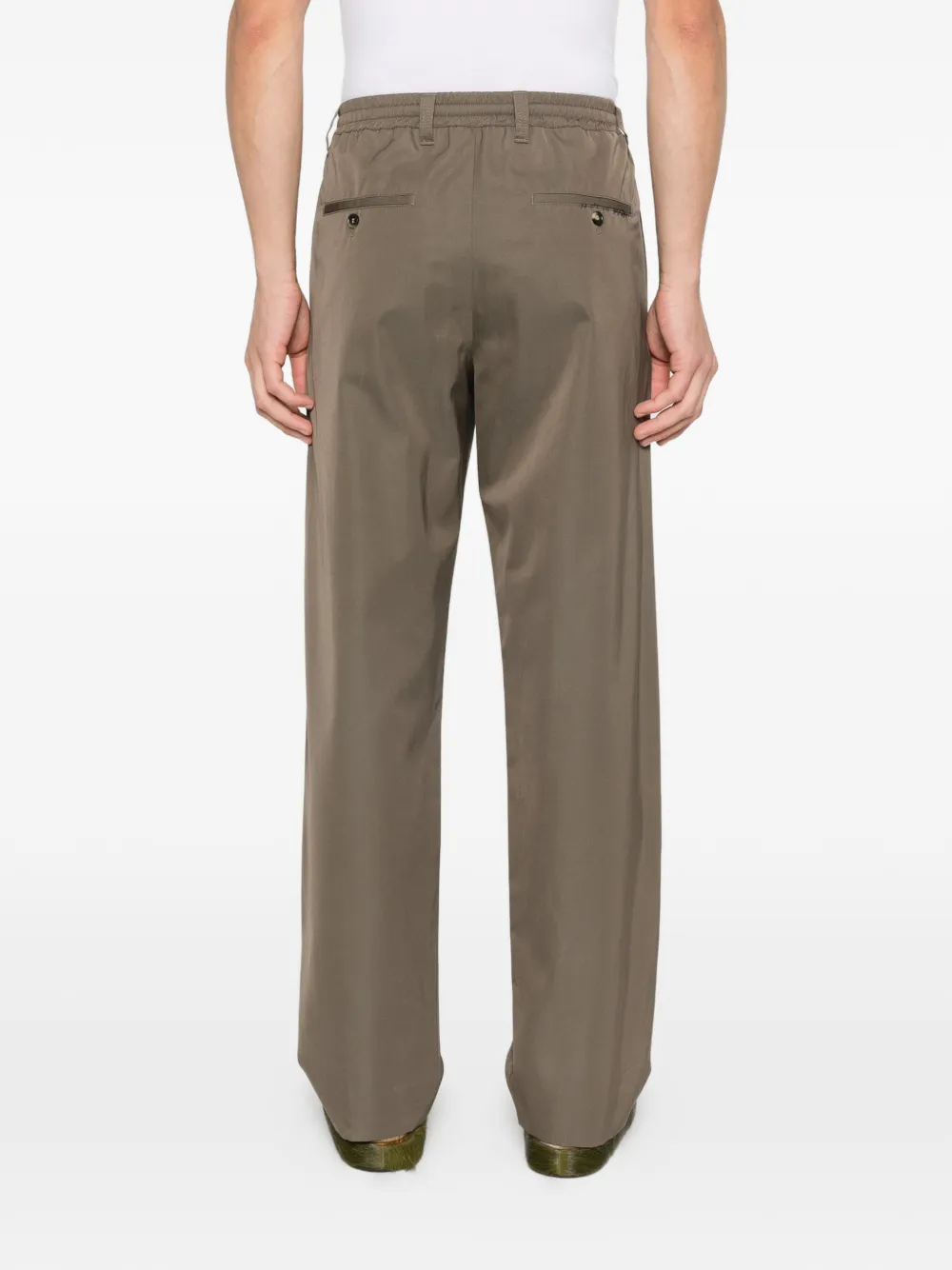 Marni Broek met elastische taille Groen