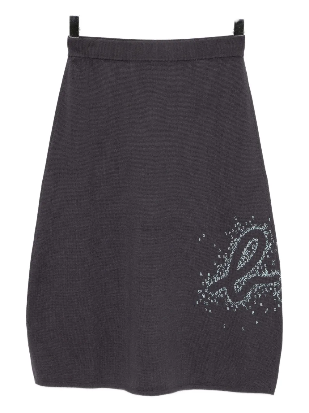 Sport B. By Agnès B. Logo Knitted Skirt In Gray