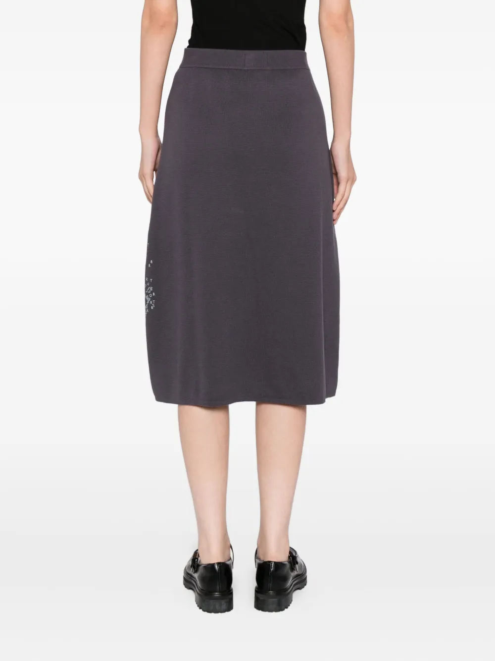 Sport B. By Agnès B. Logo Knitted Skirt In Gray