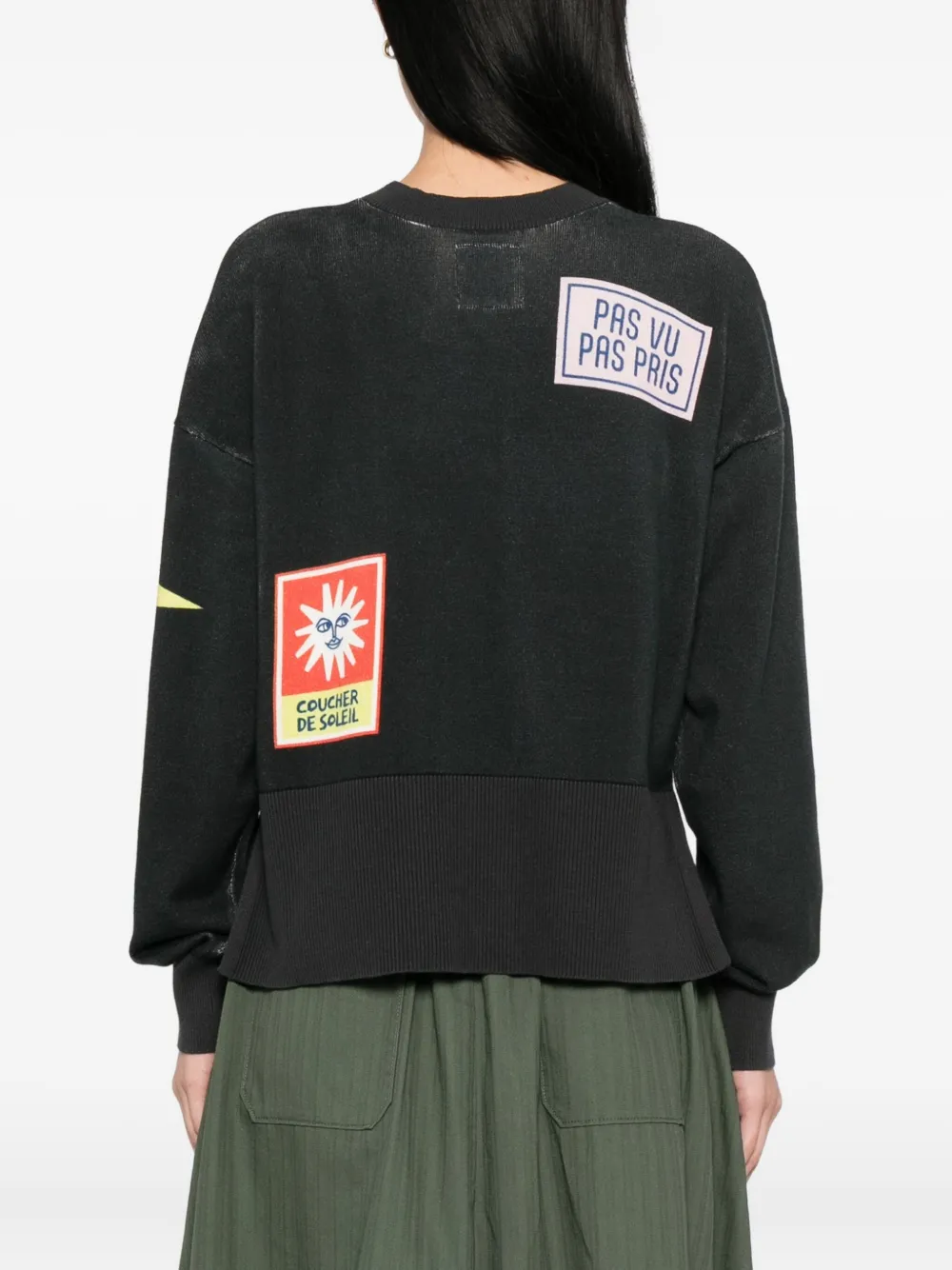 Sport B. By Agnès B. Badge Sweater In Black