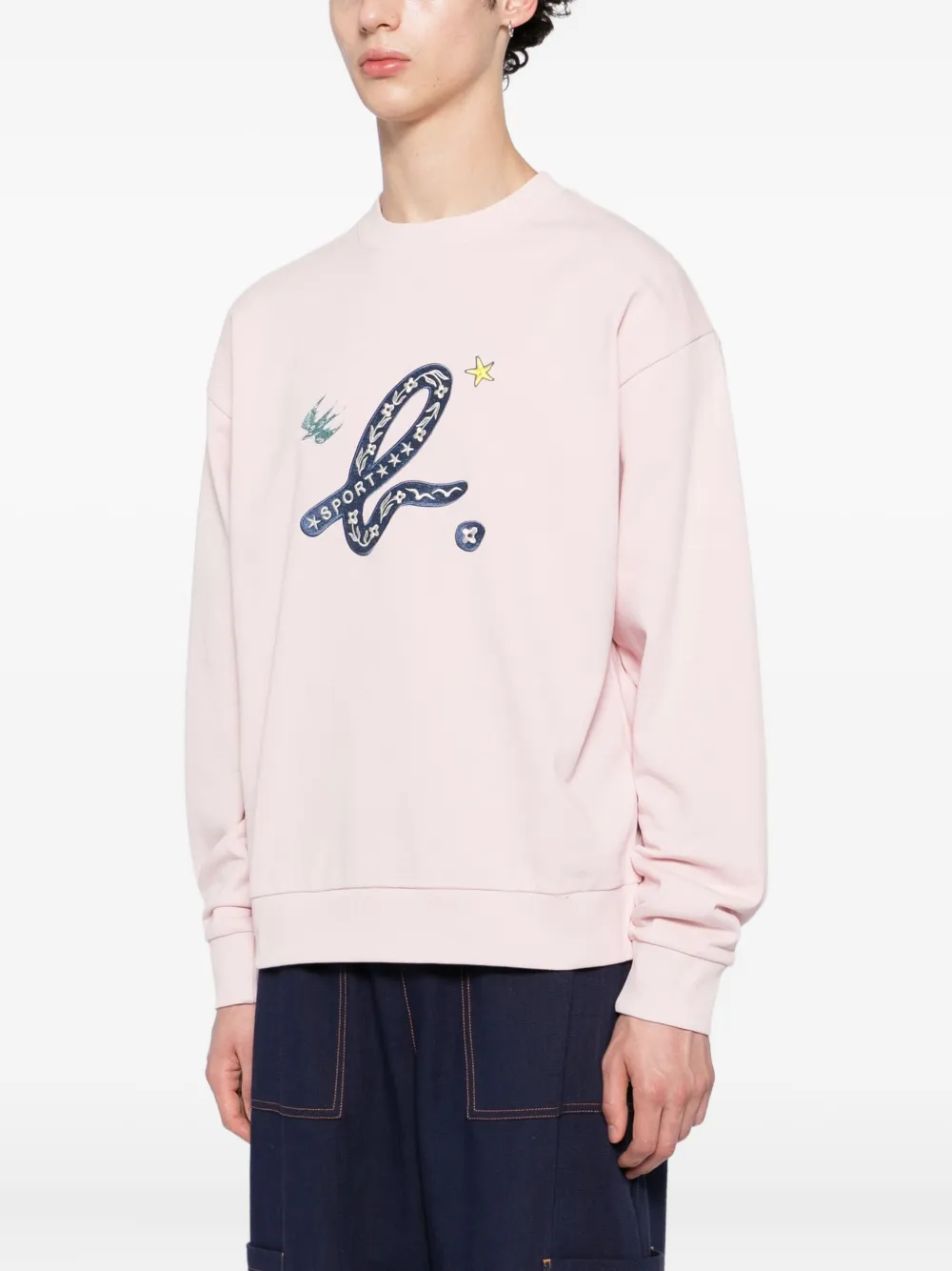 Sport B. By Agnès B. Logo-embroidered Sweatshirt In Pink