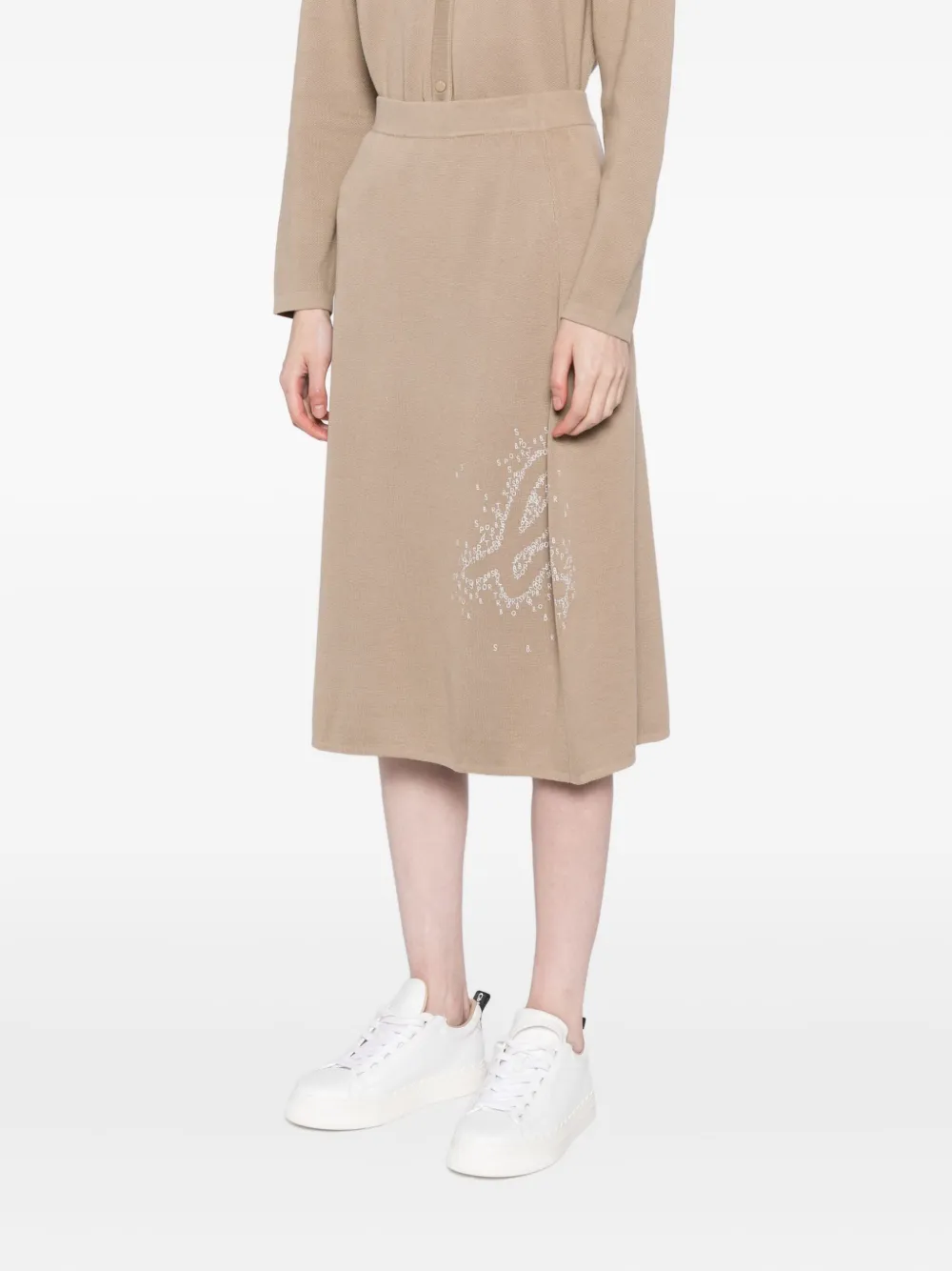 Sport B. By Agnès B. Logo-print Skirt In Brown