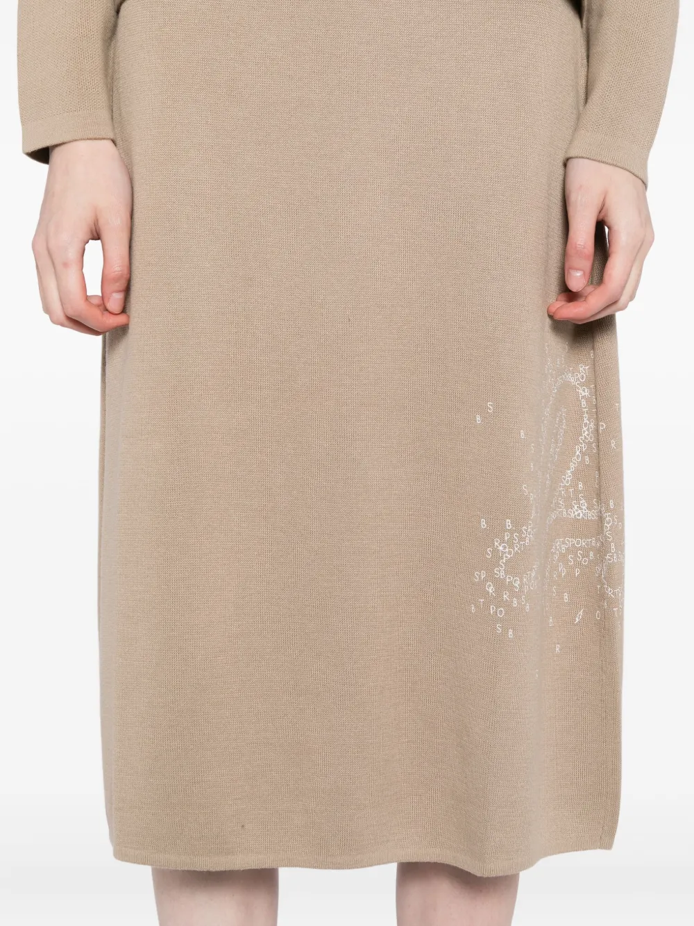 Sport B. By Agnès B. Logo-print Skirt In Brown